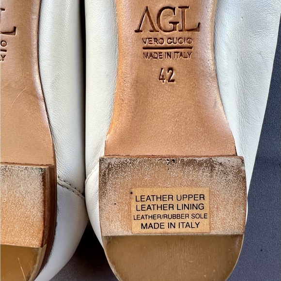 AGL Monika Cap Toe Ballet Flat Leather Uppers Women's Size 12 US - Picture 12 of 14